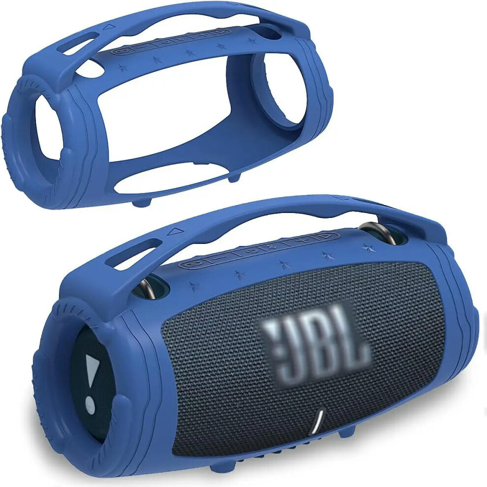 (Blue) Silicone Handle  Protective Cover Case Accessories for JBL Xtreme 3 Portable Bluetooth Speaker(Only Cover)