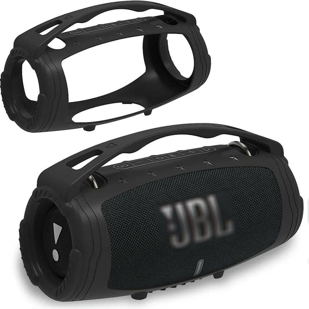 (Black) Silicone Handle  Protective Cover Case Accessories for JBL Xtreme 3 Portable Bluetooth Speaker(Only Cover)