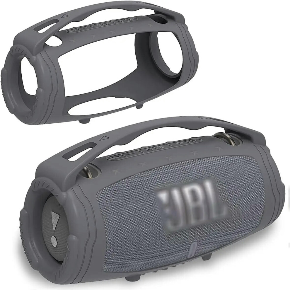 (Gray) Silicone Handle  Protective Cover Case Accessories for JBL Xtreme 3 Portable Bluetooth Speaker(Only Cover)