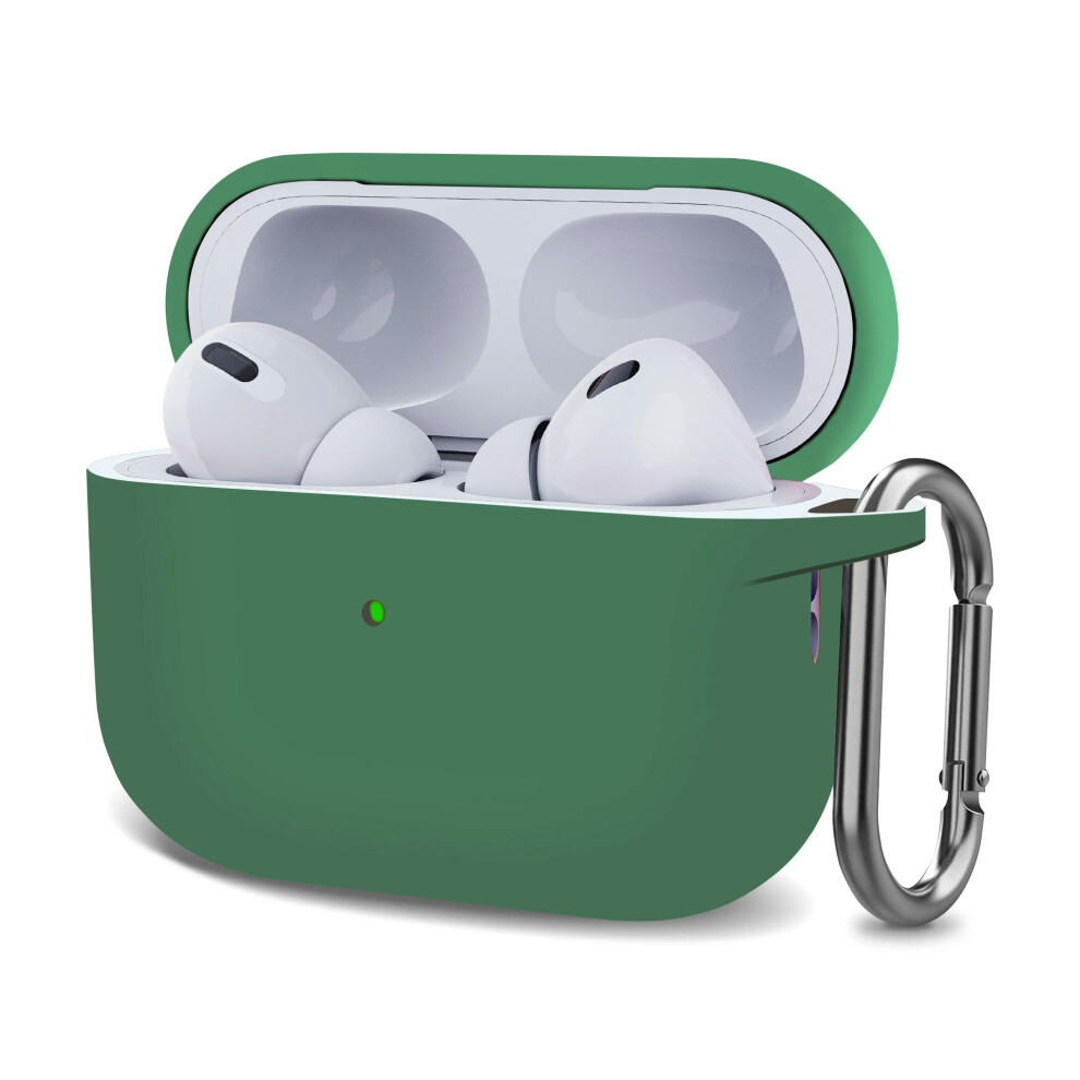 (pine green, airpods pro 2) Case For Apple Airpods Pro 2 Case earphone accessories Bluetooth headset silicone Apple Air Pod Pro 2 cover airpods Pro2 c