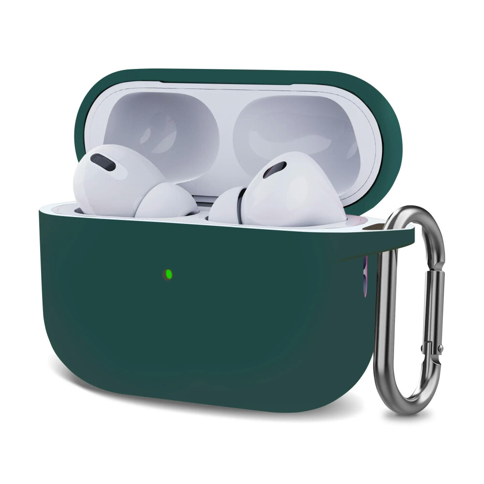 (dark green, airpods pro 2) Case For Apple Airpods Pro 2 Case earphone accessories Bluetooth headset silicone Apple Air Pod Pro 2 cover airpods Pro2 c