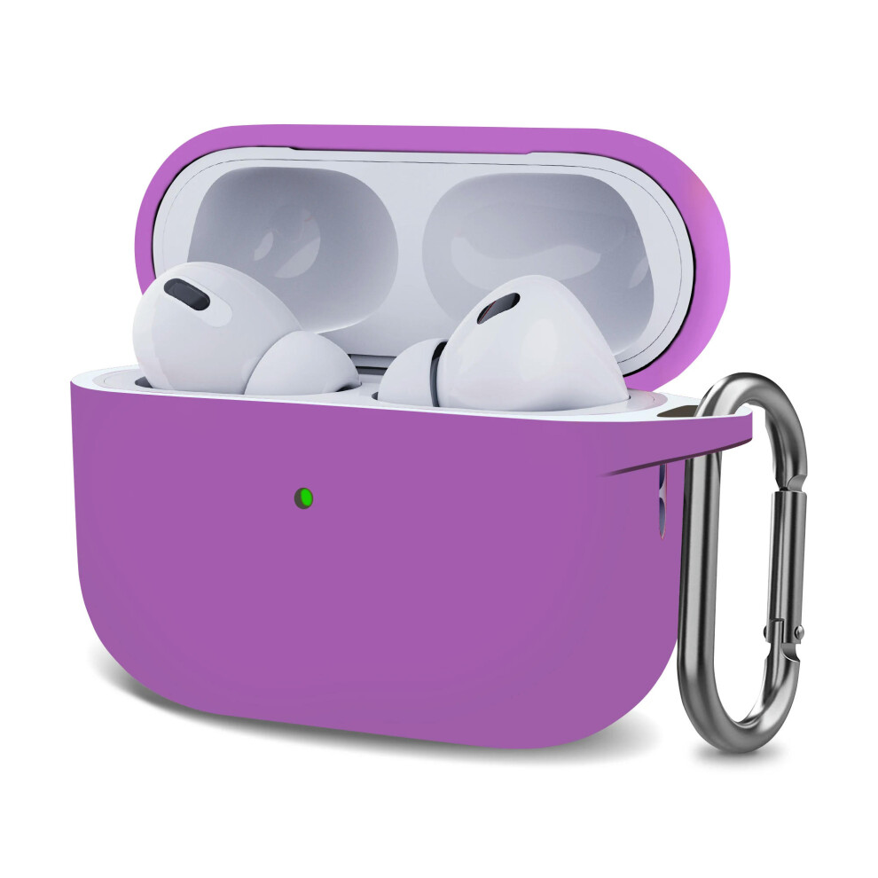 (purple, airpods pro 2) Case For Apple Airpods Pro 2 Case earphone accessories Bluetooth headset silicone Apple Air Pod Pro 2 cover airpods Pro2 case