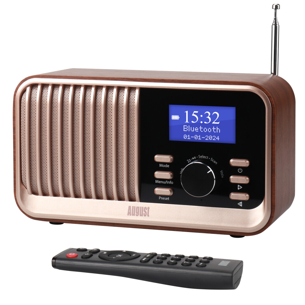 August Mb450 Dab+ Radio With Speaker And Alarm Clock 5053047010414