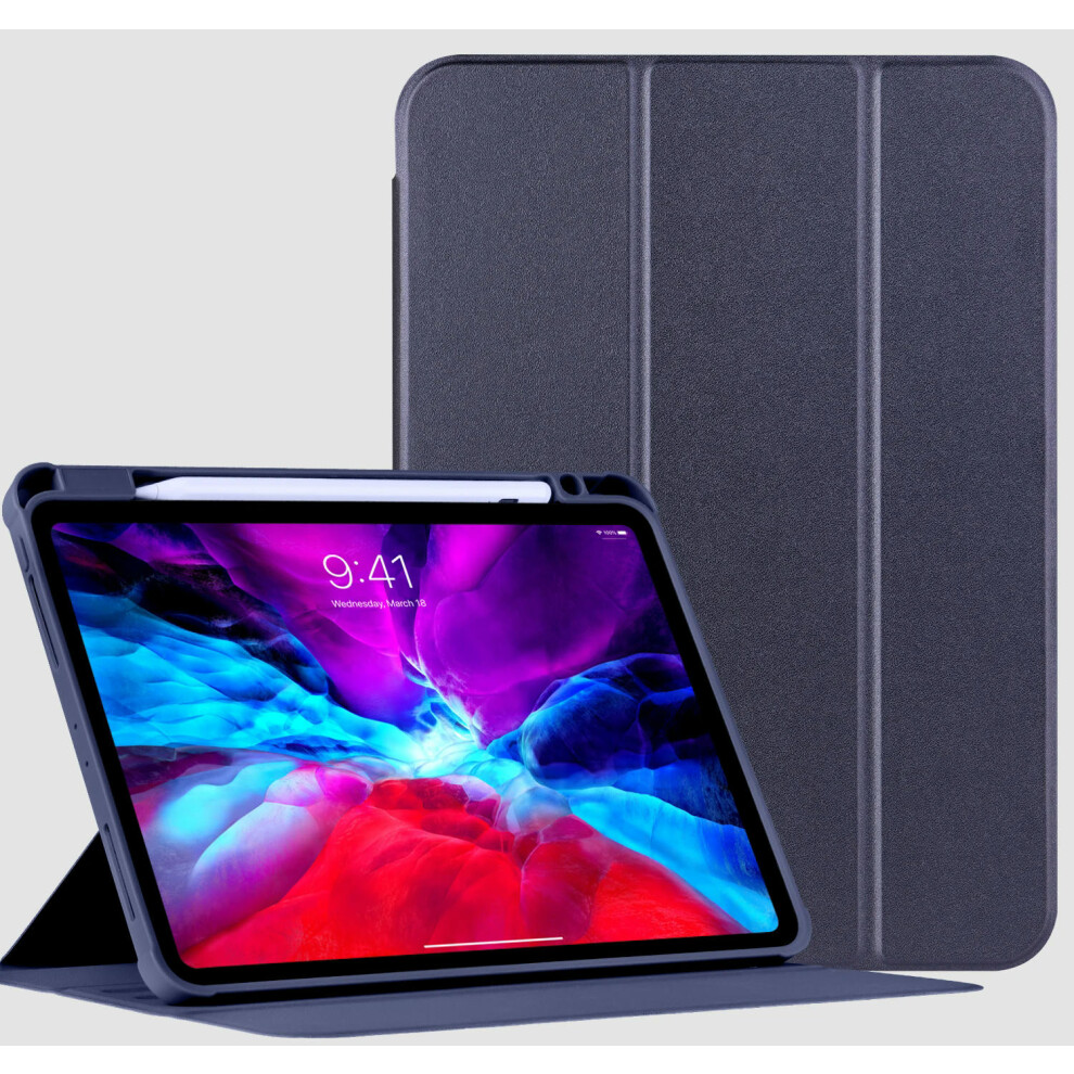 (Dark Blue, ipad air 5th 10.9) For iPad Pro 11 12.9 Case 360 Rotating Stand Tablet Cover For iPad Air 1 2 3 4 5/ 9.7 5th 6th/ 10.2 7th 8th 9th/ 10th 1