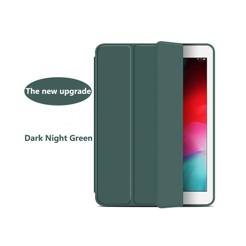 (Dark Night Green, iPad Air 3 10.5 Pro) Silicone Case For iPad 10th 10.9 Air 5 4 Cover For iPad Pro 11 9.7 5th 6th 10.2 7th 8th 9th Generation Mini 6