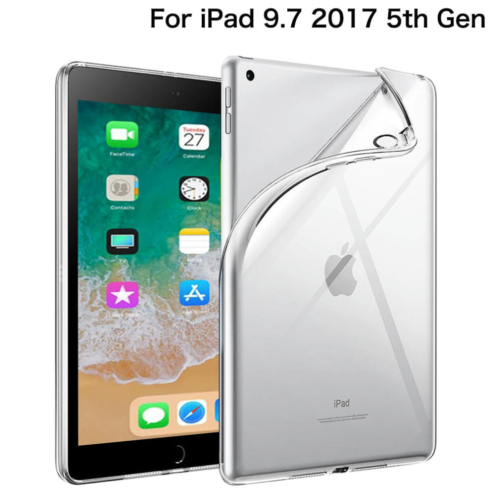 (For 9.7 2017 5th) For iPad 10th 10.9 2022 7 8 9th Gen 10.2 Air 5 2 4 Case TPU Silicon Transparent Cover For iPad Pro 9.7 10.5 '' 11'' Mini 3 4 5 6