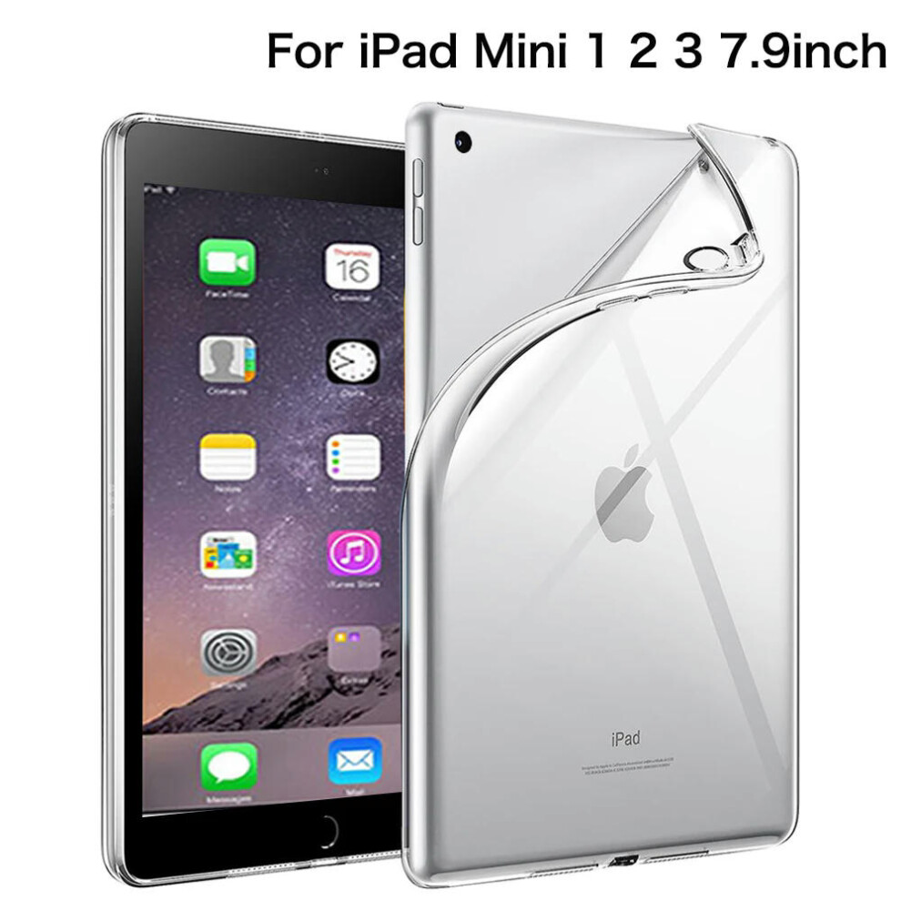 (For iPad Mini 123) For iPad 10th 10.9 2022 7 8 9th Gen 10.2 Air 5 2 4 Case TPU Silicon Transparent Cover For iPad Pro 9.7 10.5 '' 11'' Mini 3 4 5 6