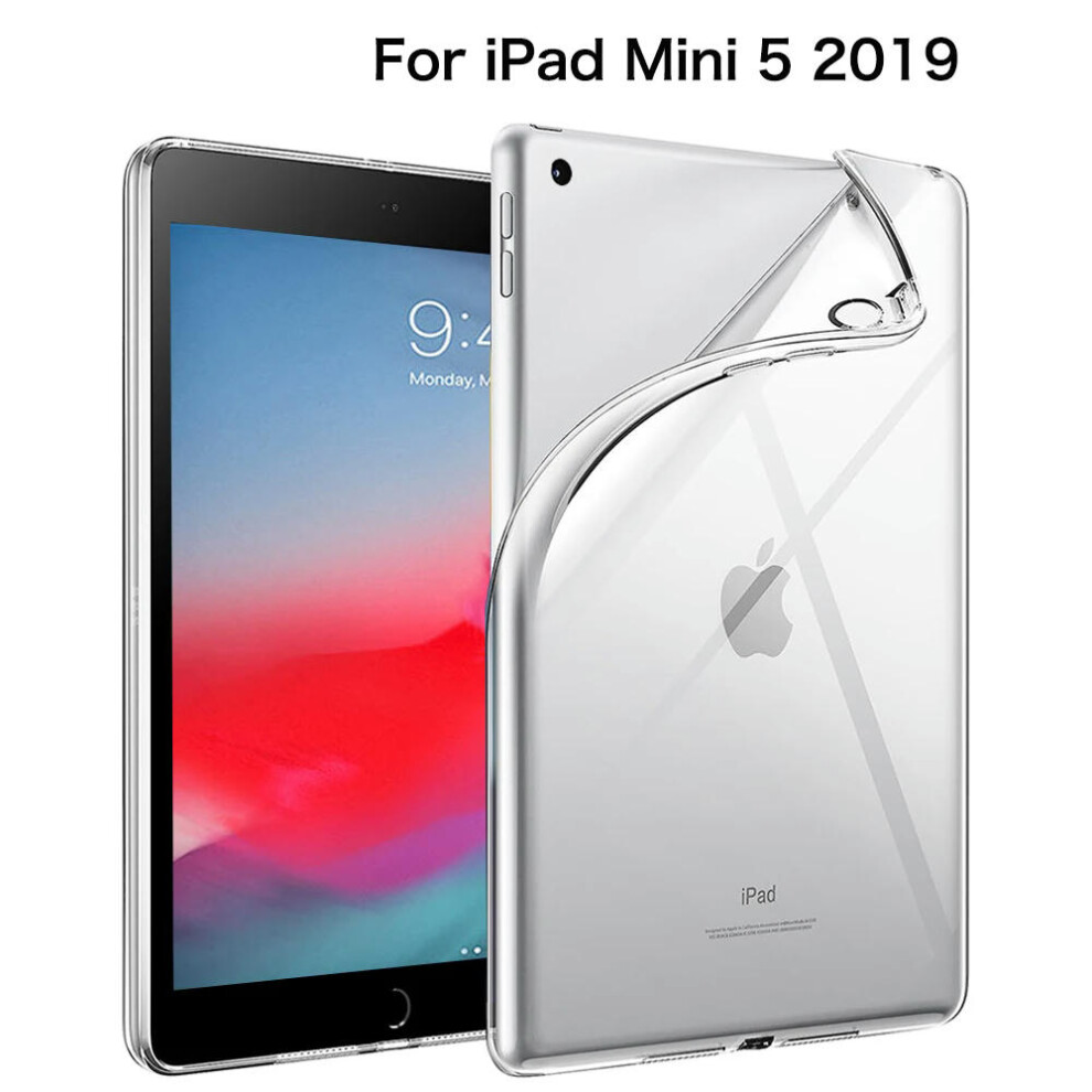 (For iPad Mini 5 2019) For iPad 10th 10.9 2022 7 8 9th Gen 10.2 Air 5 2 4 Case TPU Silicon Transparent Cover For iPad Pro 9.7 10.5 '' 11'' Mini 3 4 5