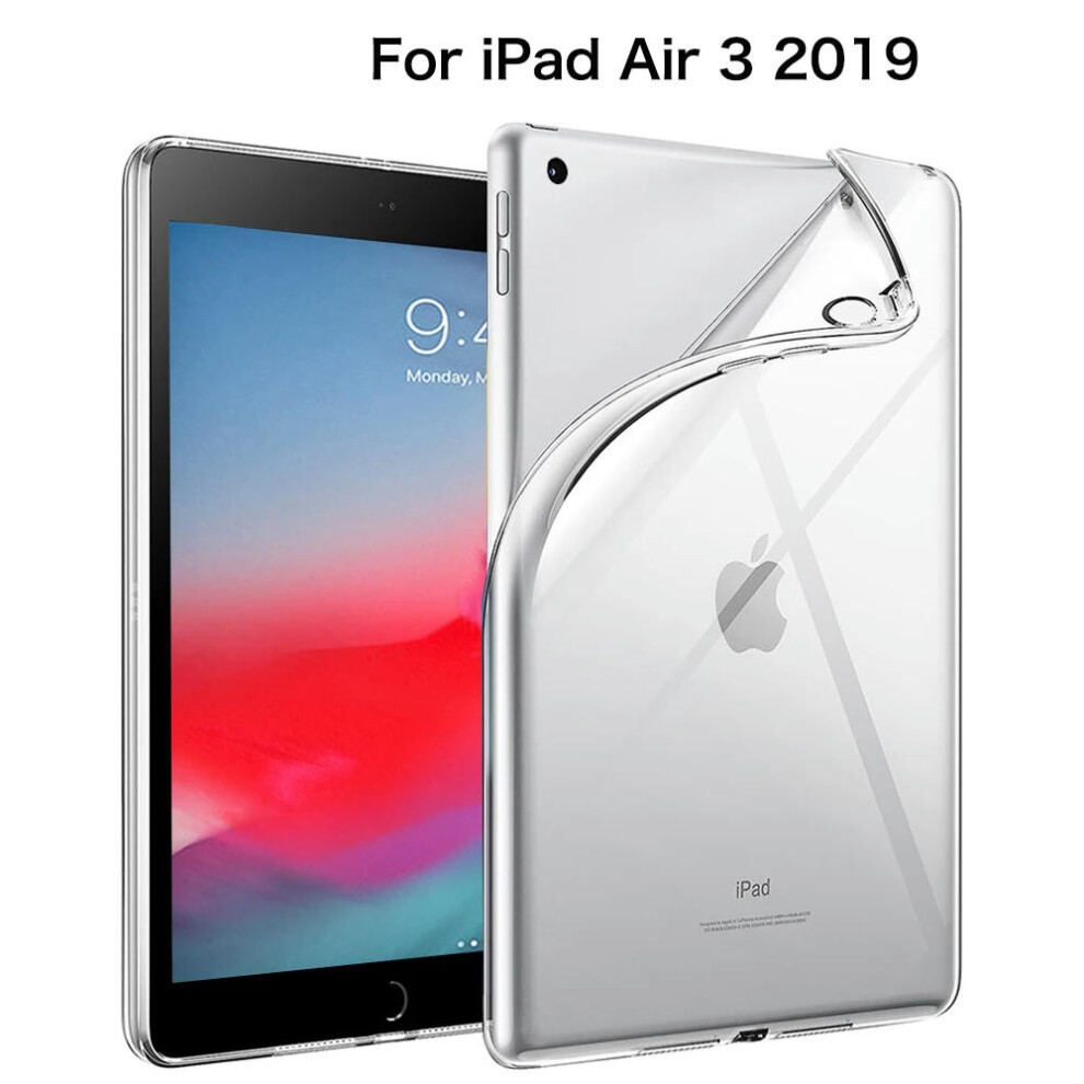 (For iPad Air 3 2019) For iPad 10th 10.9 2022 7 8 9th Gen 10.2 Air 5 2 4 Case TPU Silicon Transparent Cover For iPad Pro 9.7 10.5 '' 11'' Mini 3 4 5 6