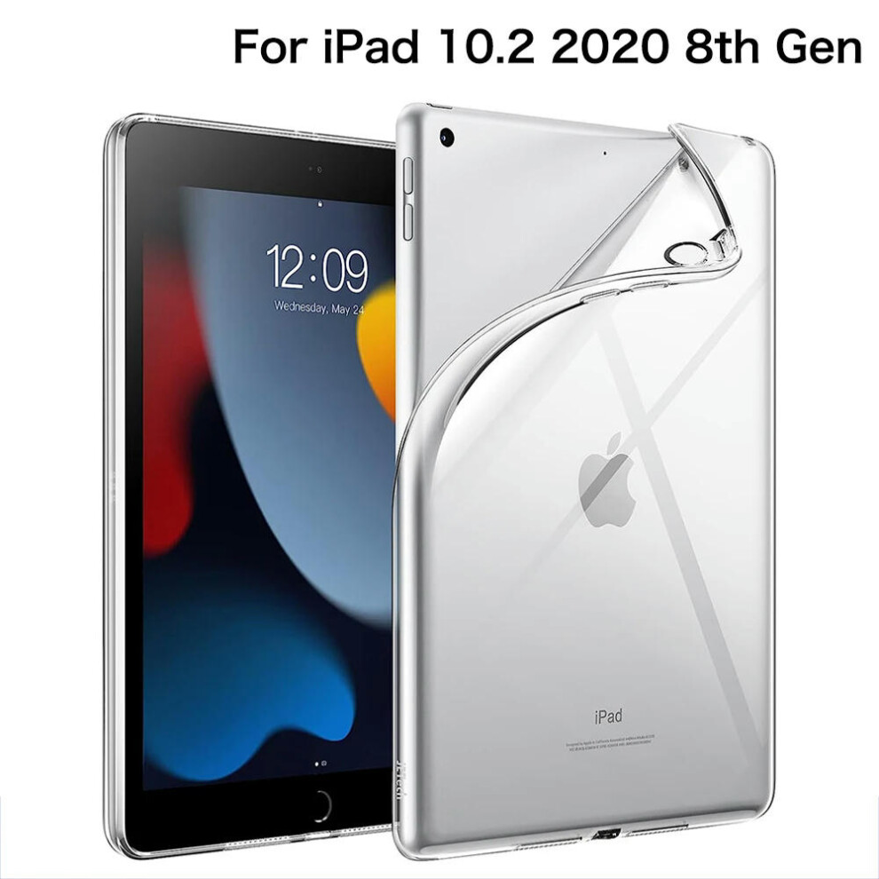 (For 10.2 2020 8th) For iPad 10th 10.9 2022 7 8 9th Gen 10.2 Air 5 2 4 Case TPU Silicon Transparent Cover For iPad Pro 9.7 10.5 '' 11'' Mini 3 4 5 6