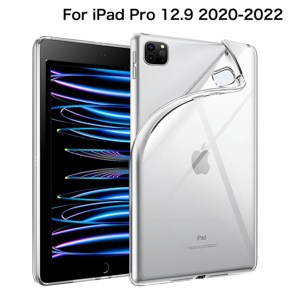 (For 12.9 2020-2022) For iPad 10th 10.9 2022 7 8 9th Gen 10.2 Air 5 2 4 Case TPU Silicon Transparent Cover For iPad Pro 9.7 10.5 '' 11'' Mini 3 4 5 6