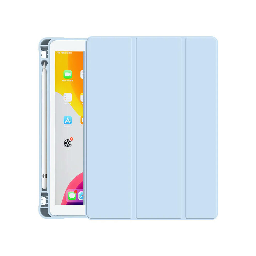 (Light Blue, iPad Air 4 10.9 2020) For iPad 10.2 9/8/7/6/ 10th Generation case Pro 11 2021 2018 9.7 10 5 Smart Cover with Pencil Holder Mini 4 2020 Ai