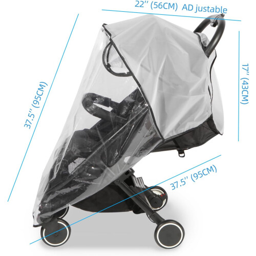Universal Regenschutz für Kinderwagen, Kinderwagen Regenschutz 2