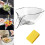 Multi-functional Drain Basket, Drainage Basket Funnel, Kitchen Plastic Drainer Food Basket, Plastic White 1