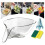 Multi-functional Drain Basket, Drainage Basket Funnel, Kitchen Plastic Drainer Food Basket, Plastic White 3