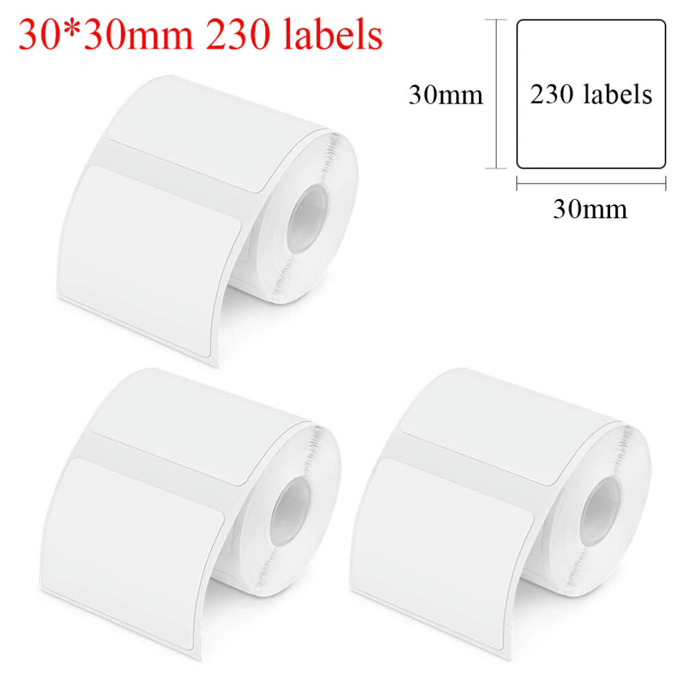 (3PK 30-30mm) Portable Mini Printer E210 Thermal Adhesive Label Printer without Ink Bluetooth Sticker Printer Barcode Price Tag Label Maker