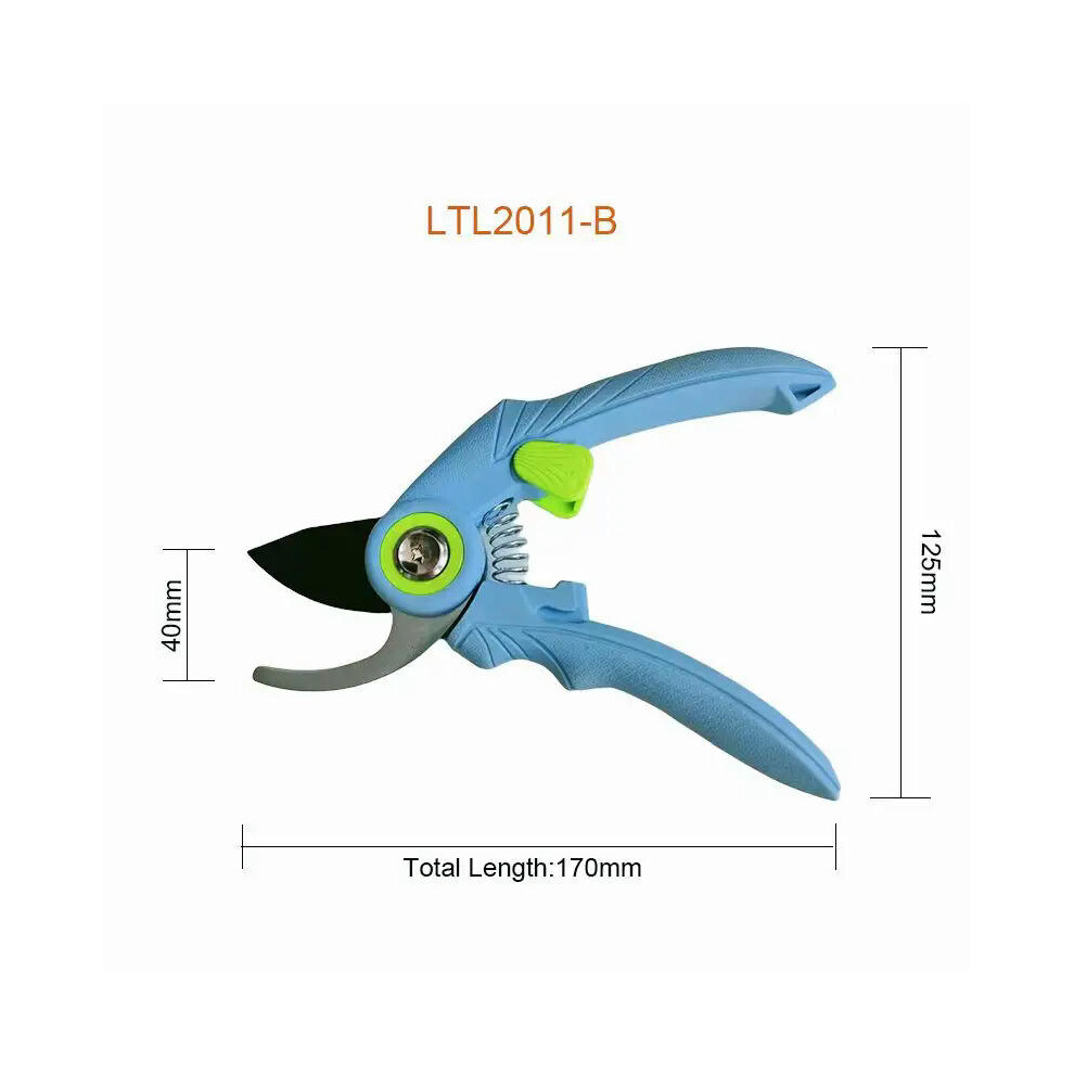 (LTL2011-B) LiTuiLi Pruner Garden Scissors SK5 Blade Professional Sharp Bypass Pruning Shears Tree Trimmers Secateurs Hand Clippers