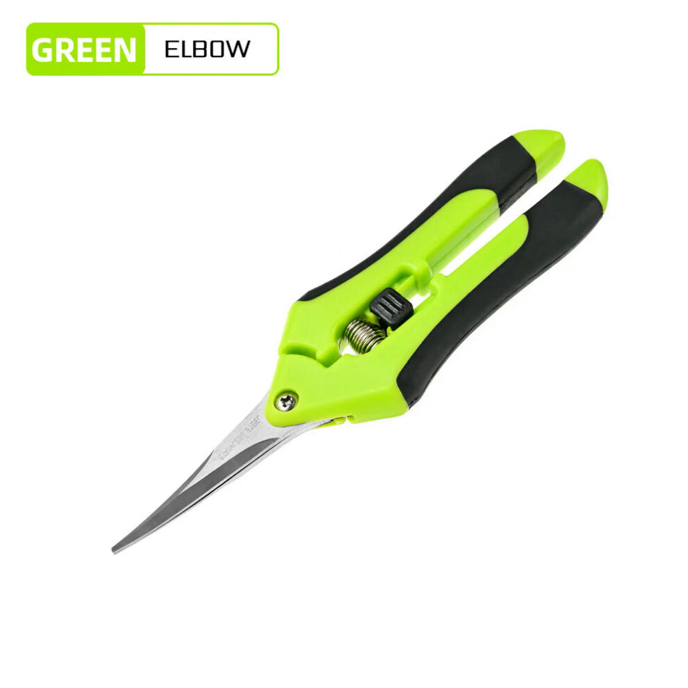 (Elbow) Garden Pruning Shears Stainless Steel Pruning Tool Gardening Tool Scissors Cutter Fruit Picking Weed Home Potted Branches Pruner