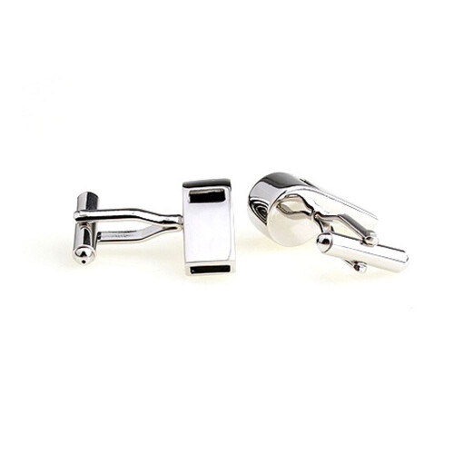 Charles William Whistle Referee Umpire Cufflinks Silver Colour 2