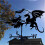 Black Metal Weather Vane Wind Indicator Weathercock Garden Shed House Decoration 11