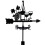 Black Metal Weather Vane Wind Indicator Weathercock Garden Shed House Decoration 7