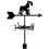 Black Metal Weather Vane Wind Indicator Weathercock Garden Shed House Decoration 12