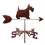 Black Metal Weather Vane Wind Indicator Weathercock Garden Shed House Decoration 13