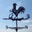 Black Metal Weather Vane Wind Indicator Weathercock Garden Shed House Decoration 3