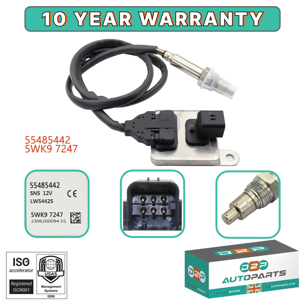 Nox Sensor For Vauxhall Zafira Tourer 1.6 Diesel 2013-2020 55485442 5060414643953
