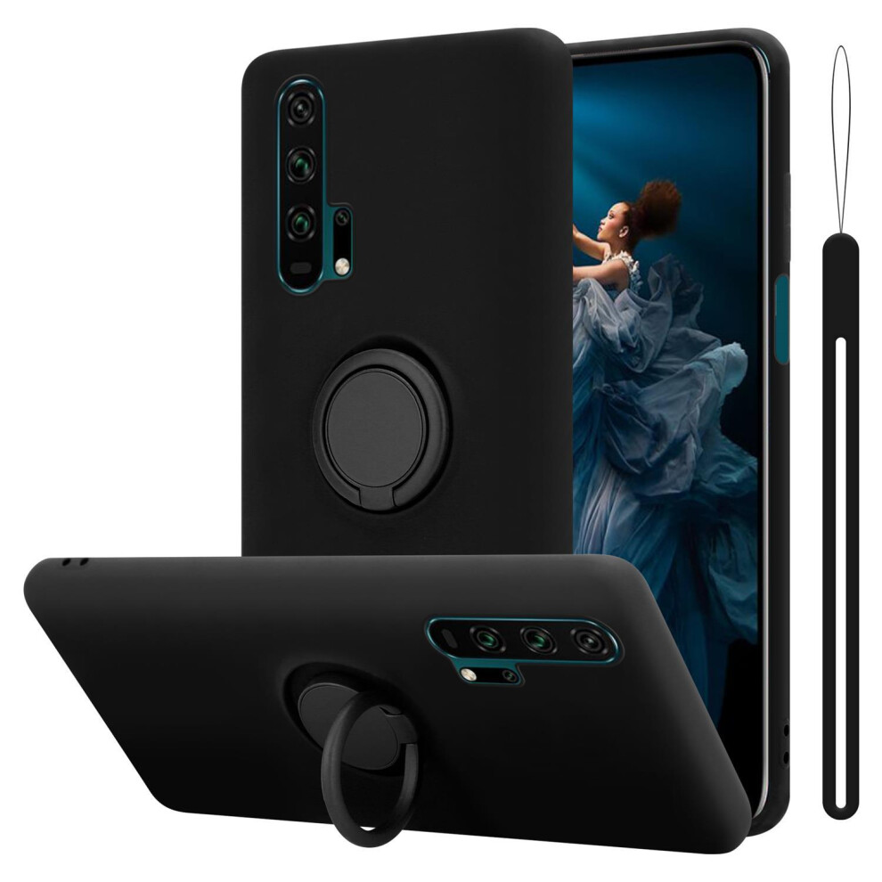 (LIQUID BLACK) Cadorabo Case for Honor 20 PRO Cover Protection TPU Silicone Gel Back case Fokus Ring-image-OPC-P8RN8G8-NEW