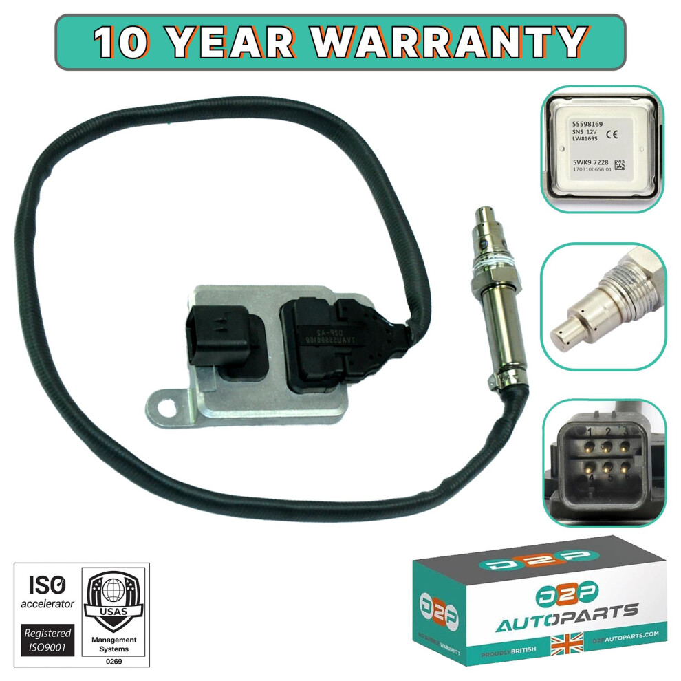 Nox Sensor Nitrogen Oxide Sensor For Opel Vauxhall Zafira C Tourer Mk3 P12 2.0 D 5060414643908