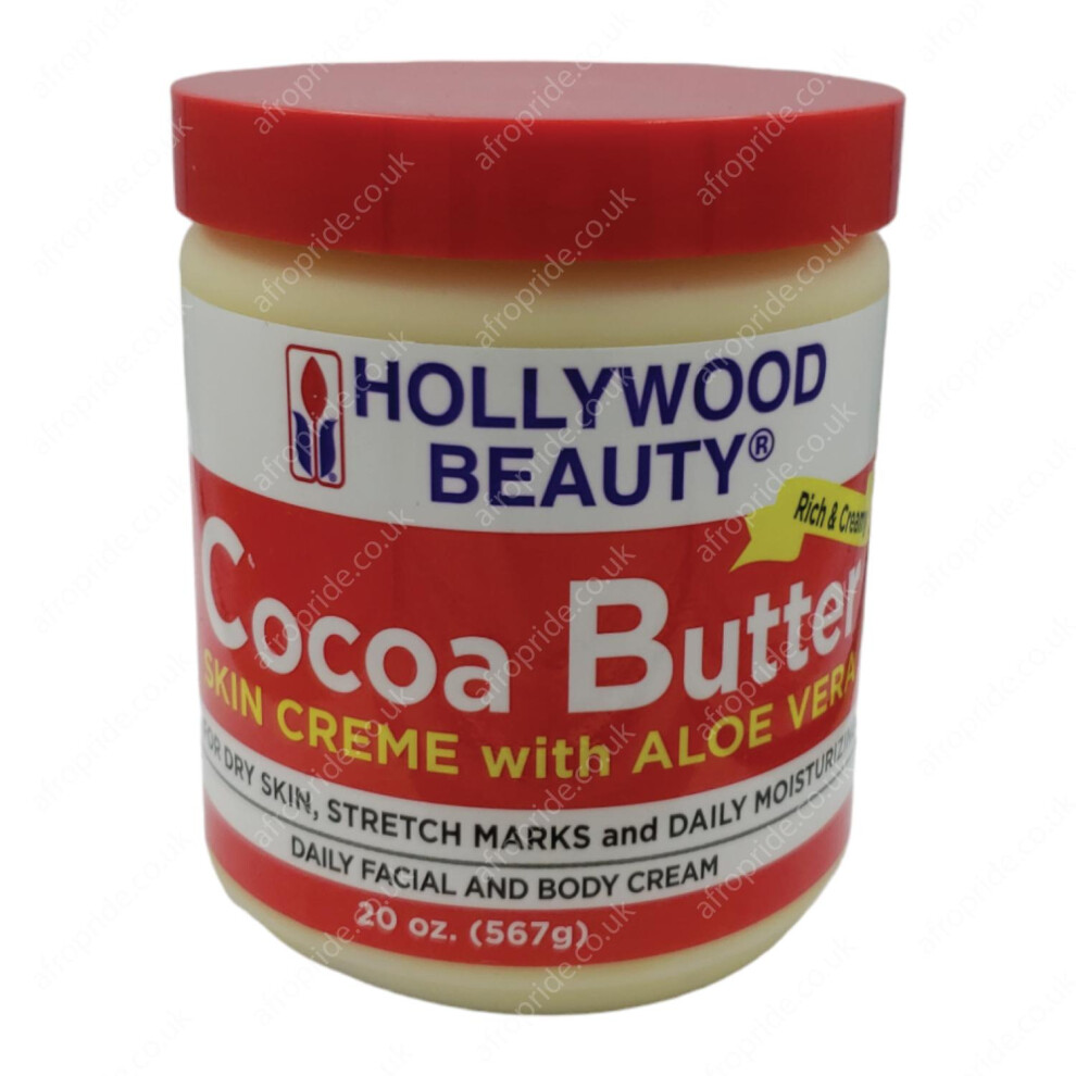 Hollywood Beauty Cocoa Butter Skin Cream with Aloe Vera 20oz