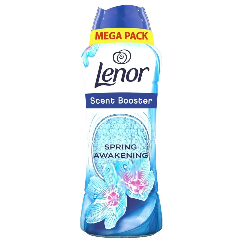 Lenor In-Wash Laundry Scent Booster Beads Spring Awakening A Boost Of Freshness For Up To 12 Weeks In Storage White 570G