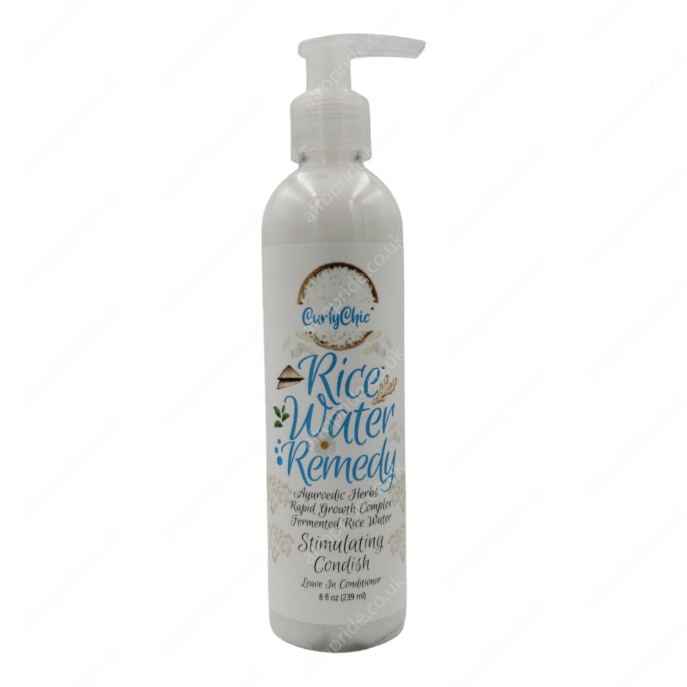 CurlyChic Rice Water Remedy Stimulating Leave In Conditioner 8fl.oz