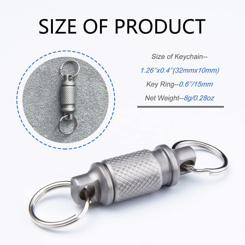 Titanium Quick Release Keychain,detachable Key Ring Pull Apart Keychain,key Holder Accessory For Ba 1