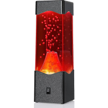 Lava Lamp For Adults, Usb Powered Volcano Lava Lamps, Room Office Desktop Decoration Mood Night Light, Novelty Gifts For Boys Girls Kids (black)