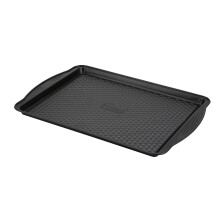 Prestige Aerolift Oven Tray Black Steel Large Rectangular Baking Tray