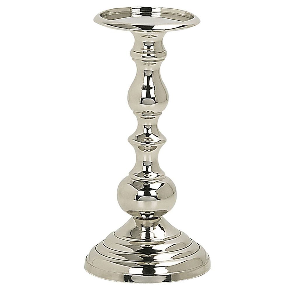 Candle Holder BUSAT Metal 24 cm Silver