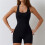 (BLACK, L) One-Piece Quick-Drying Yoga Wear 1