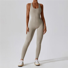 (MOKA, M) Tight One-Piece Yoga Wear