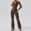 (DUN, L) Solid Color Quick Dry Tight Yoga Wear 1