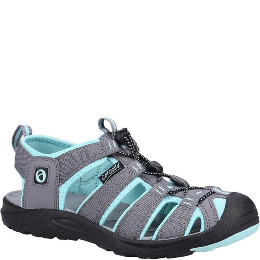 (4 UK, Grey/Turquoise) Cotswold Mens Marshfield Recycled Sandals