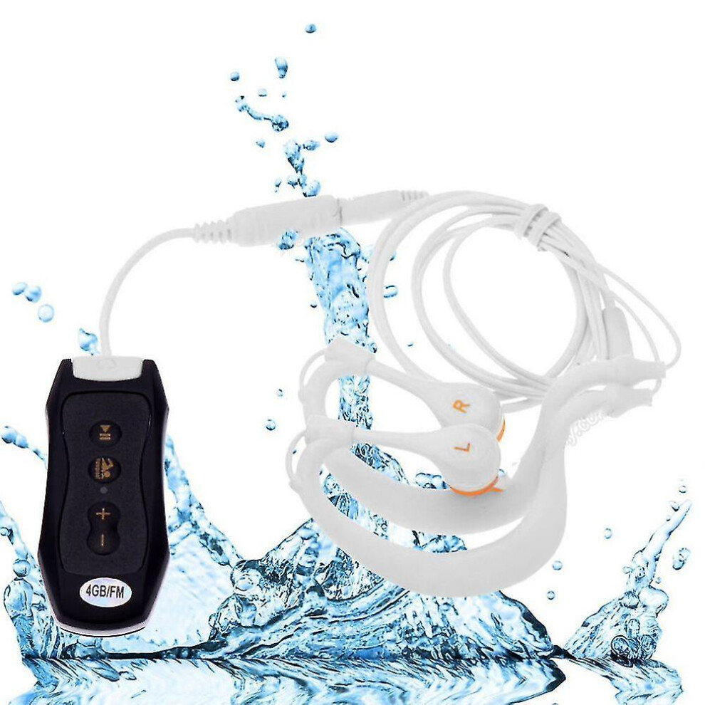 Fm Radio 4Gb Ipx8 Waterproof Mp3 Music Player Swimming Diving Earphone Headset Sport Stereo Bass Swim Mp3 With Clip 9324781316442
