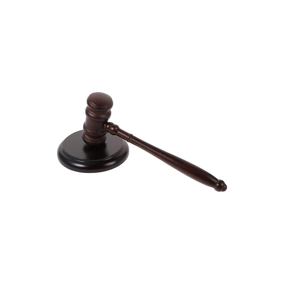 Judge Hammer Wooden Gavel Judge Hammer Educational Tool Pounding Mallet With Base 9324781332343