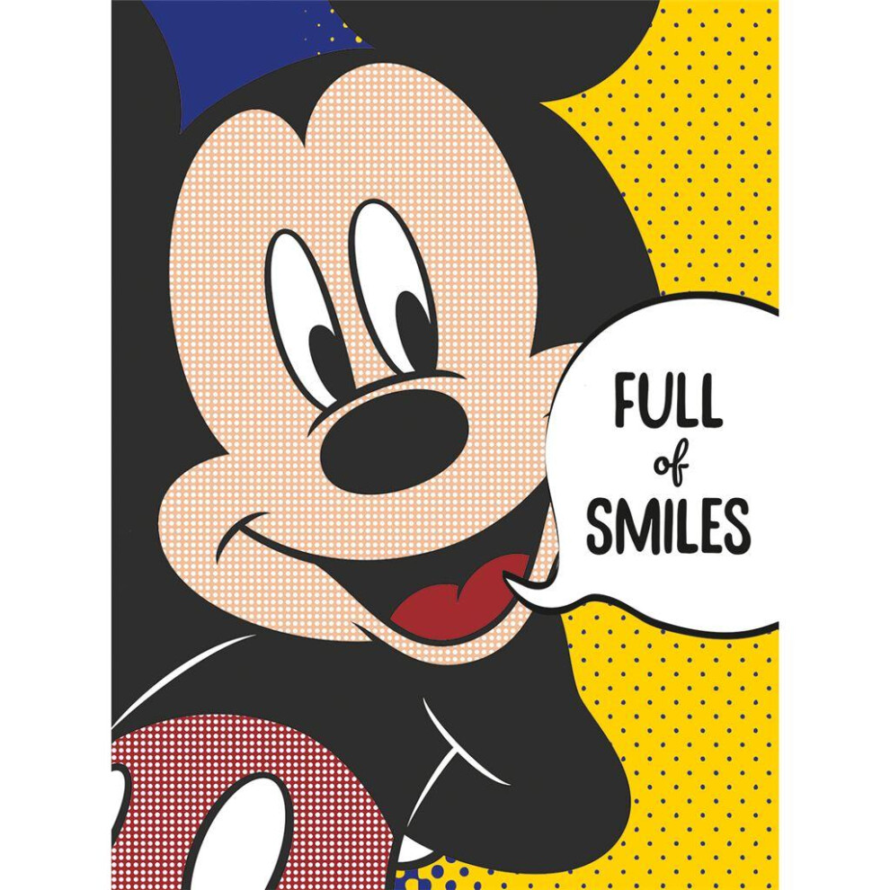 Disney Full Of Smiles Mickey Mouse Canvas Print