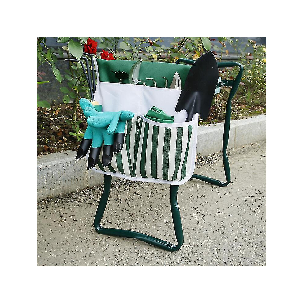 Garden Kneeler Stool With Tool Bag Foldable Garden Kneeler Tool Bags Outdoor Work Portable Storage Bagnot Included The Chair