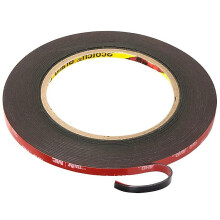 3m Vhb Extra Strong Double Sided Adhesive Tape 3m X 5mm Black Waterproof High Temperature Resistance For Indoor