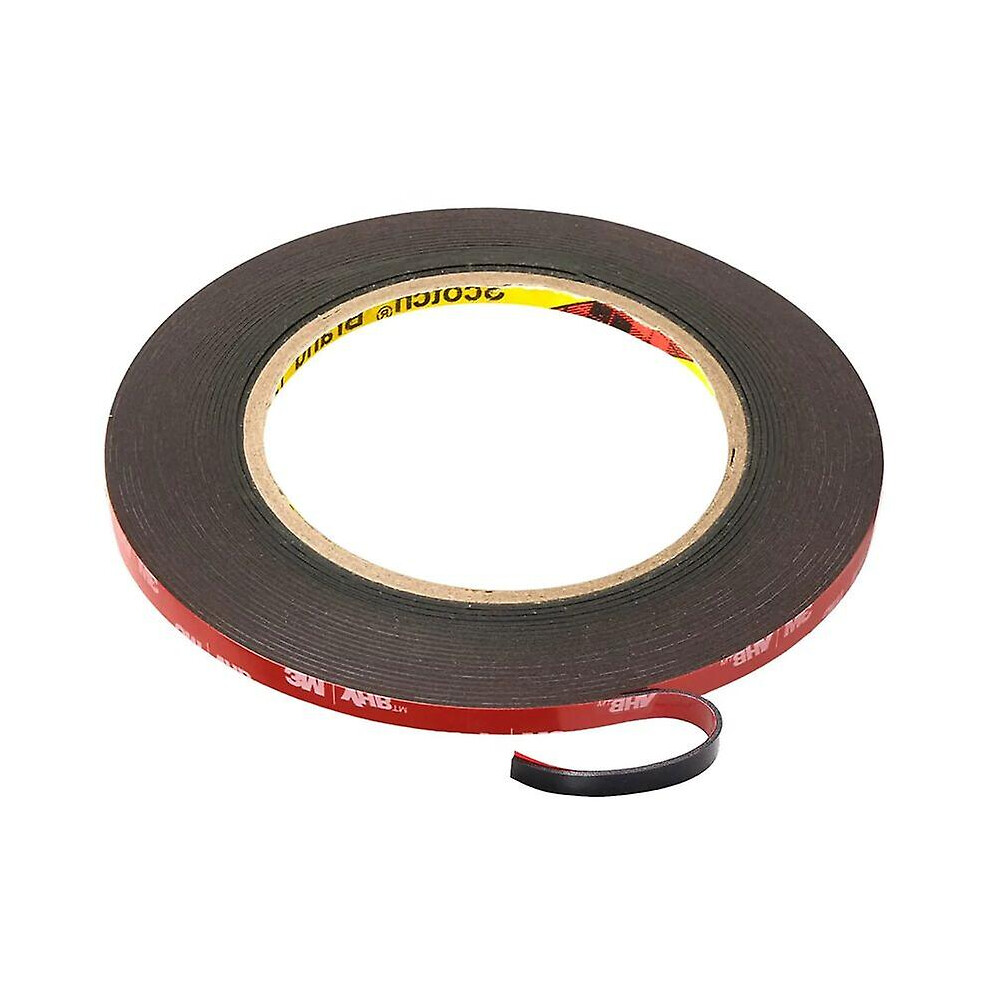 3m Vhb Extra Strong Double Sided Adhesive Tape 3m X 5mm Black Waterproof High Temperature Resistance For Indoor