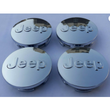 4pcs Jeep Chrome 56mm Wheel Center Caps Hubcaps Rim Caps Emblems Badges