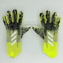 (green, 9) Professional Silicone Rubber Waterproof Non-slip Gloves Latex Adult Children Soccer Goalkeeper Gloves#1 -ys